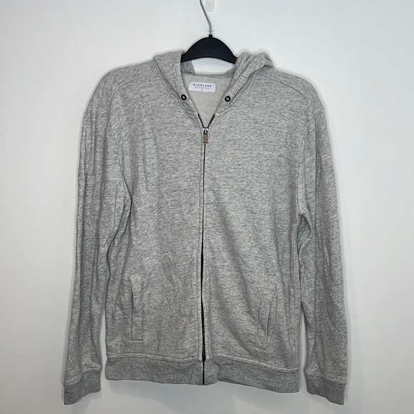 Everlane The Classic French Terry Zip Hoodie Sweater Size Medium - Picture 1 of 4